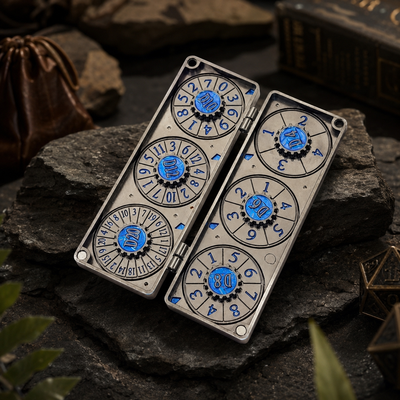 Masters Dice Codex #003 – Folded Fate Codex | 7-in-1 Folding Metal Dice