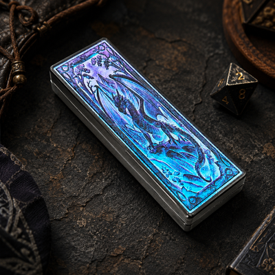 Masters Dice Codex #003 – Folded Fate Codex | 7-in-1 Folding Metal Dice