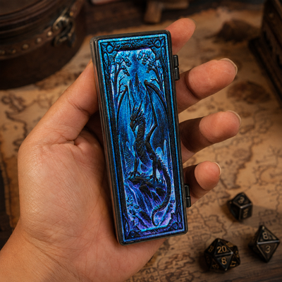 Masters Dice Codex #003 – Folded Fate Codex | 7-in-1 Folding Metal Dice