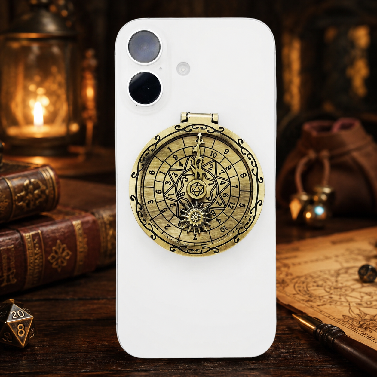 Masters Dice Nexus #001 – Arcane Orbit 7-in-1 Dice Spinner Phone Grip