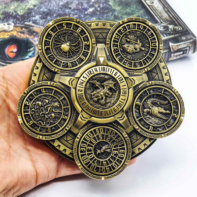 Masters Dice Sigil #001 - The Array | 7-in-1 Planetary Spinner DND Dice