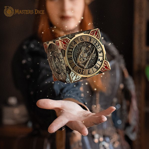 Masters Dice Relic 001 – 7 - in - 1 Monster Cube Spinner DND Dice for Dungeon Masters & True Fans - Masters Dice