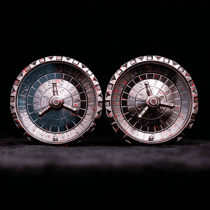 Masters Dice Talisman 001 – Dual Roulette Spinner DND Dice Set for Dungeon Masters & True Fans - Masters Dice