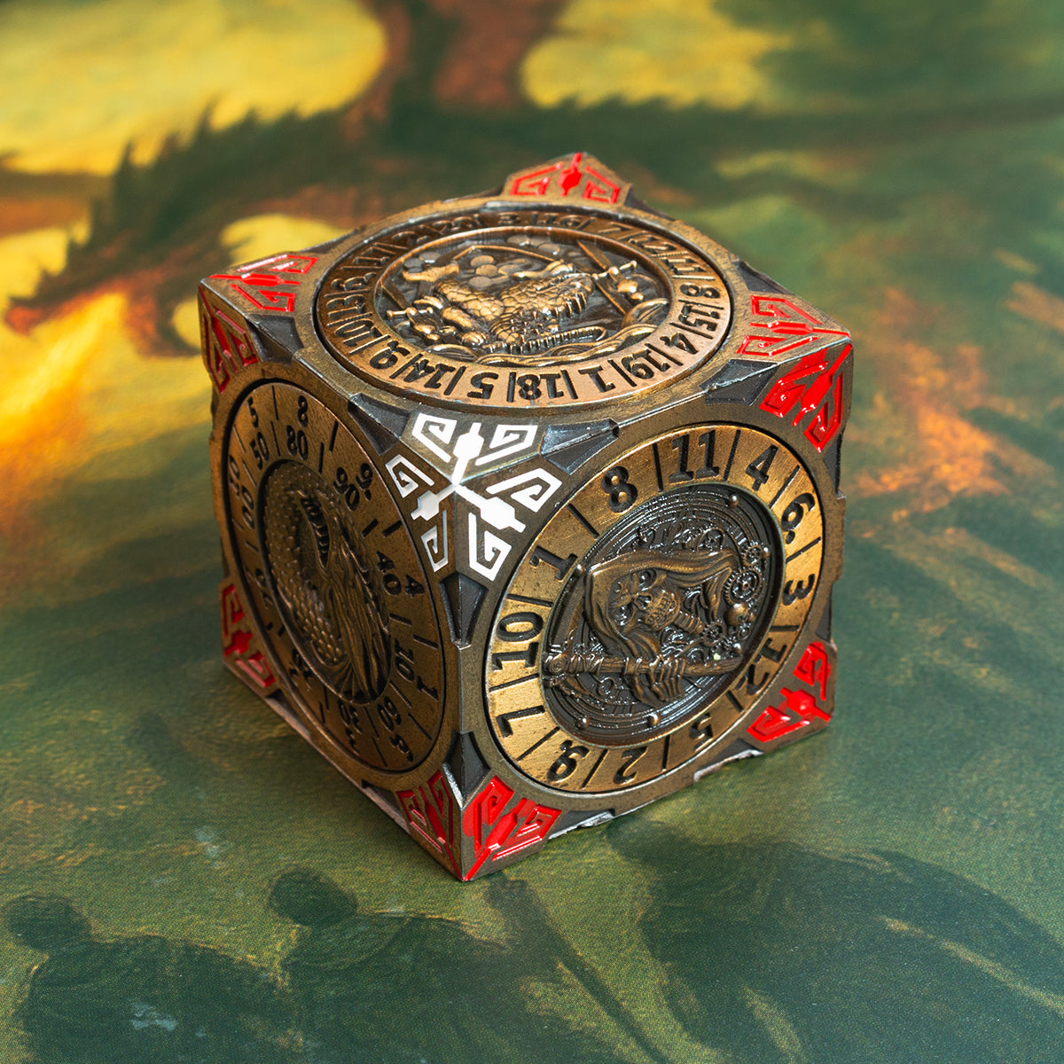 Masters Dice Relic #001 – 7-in-1 Monster Cube Spinner DND Dice
