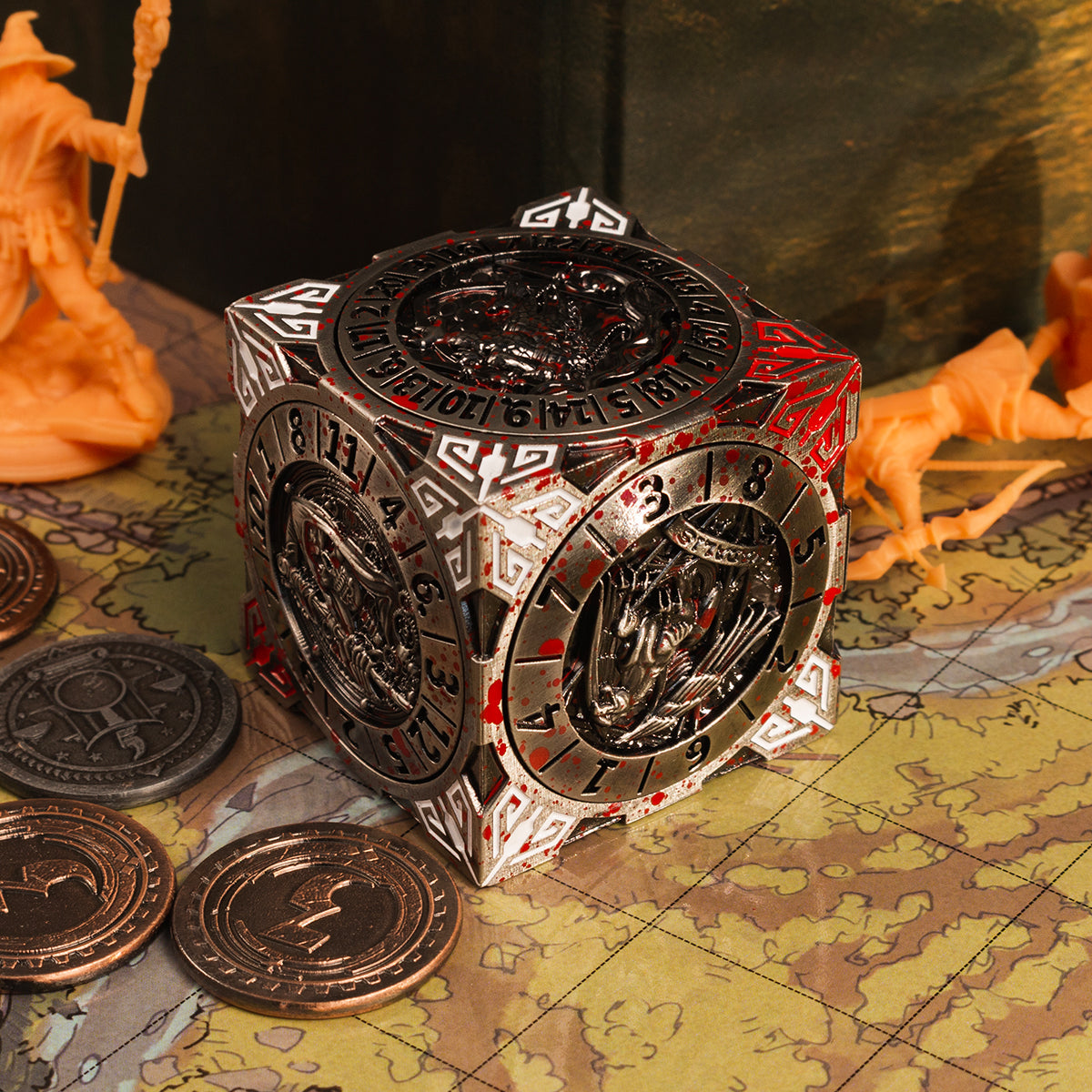 Masters Dice Relic #001 – 7-in-1 Monster Cube Spinner DND Dice