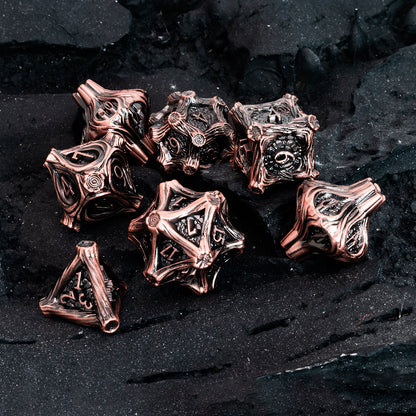 Masters Dice Timberbound No.1 – Premium Metal Dice Set for DND Fans & Dungeon Masters