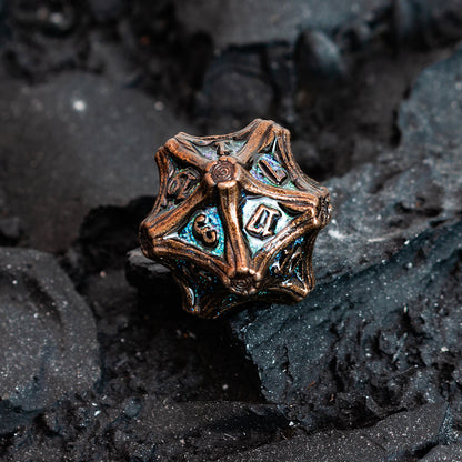 Masters Dice Timberbound No.1 – Premium Metal Dice Set for DND Fans & Dungeon Masters