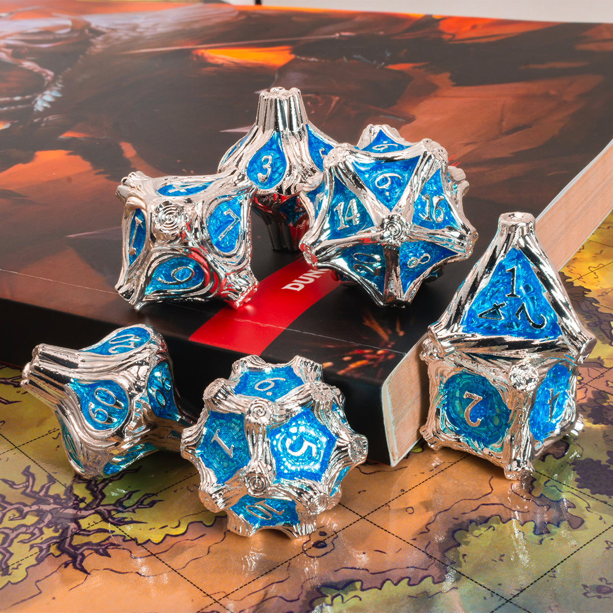 Masters Dice Timberbound No.1 – Premium Metal Dice Set for DND Fans & Dungeon Masters