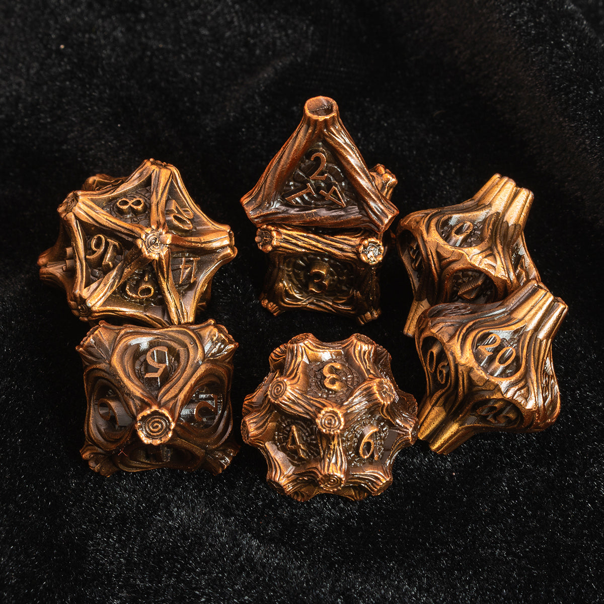 Masters Dice Timberbound No.1 – Premium Metal Dice Set for DND Fans & Dungeon Masters