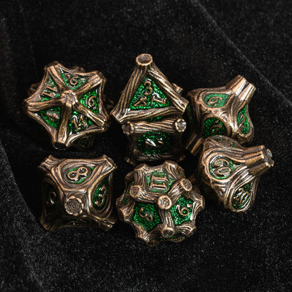 Masters Dice Timberbound No.1 – Premium Metal Dice Set for DND Fans & Dungeon Masters