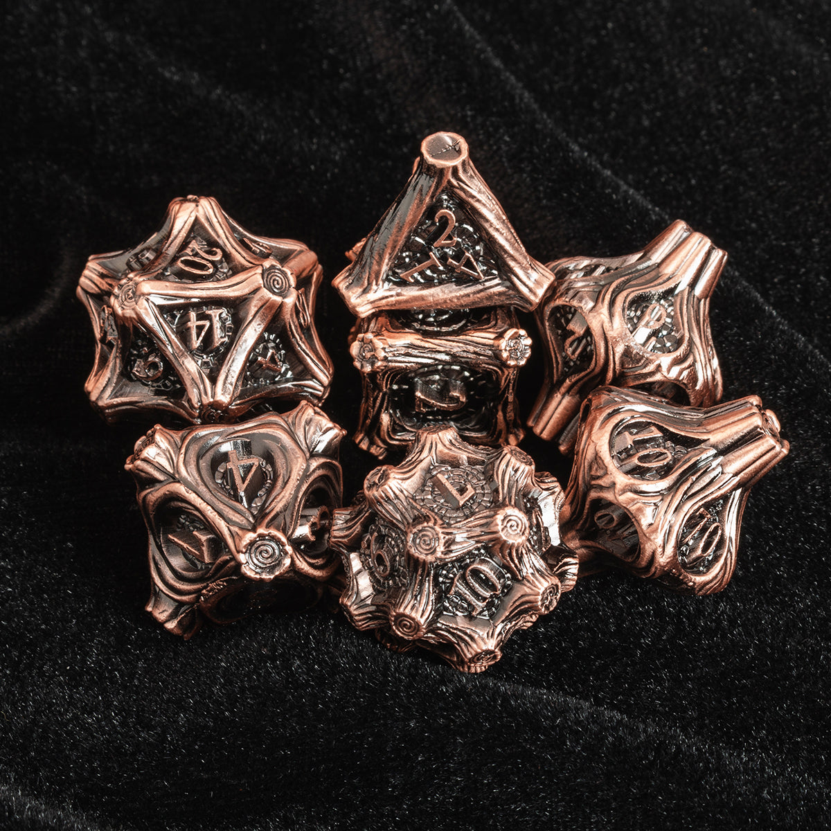 Masters Dice Timberbound No.1 – Premium Metal Dice Set for DND Fans & Dungeon Masters