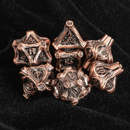 Masters Dice Timberbound No.1 – Premium Metal Dice Set for DND Fans & Dungeon Masters