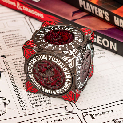 Masters Dice Relic #000 – Class Legacy Spinner | 7-in-1 Dual-Spinner-Metallwürfel