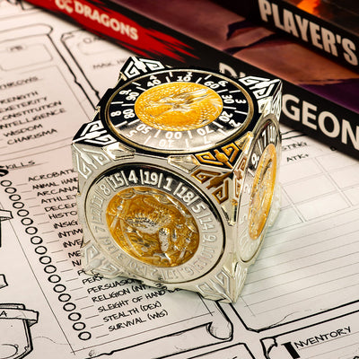 Masters Dice Relic #000 – Class Legacy Spinner | 7-in-1 Dual-Spinner-Metallwürfel