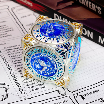 Masters Dice Relic #000 – Class Legacy Spinner | 7-in-1 Dual-Spinner-Metallwürfel