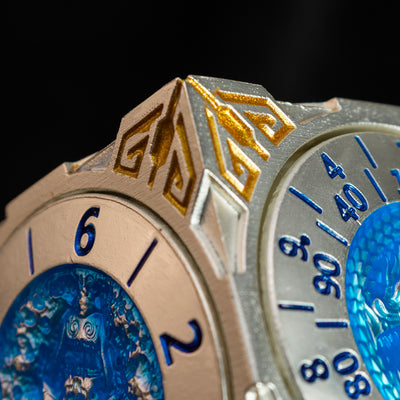 Masters Dice Relic #000 – Class Legacy Spinner | 7-in-1 Dual-Spinner-Metallwürfel