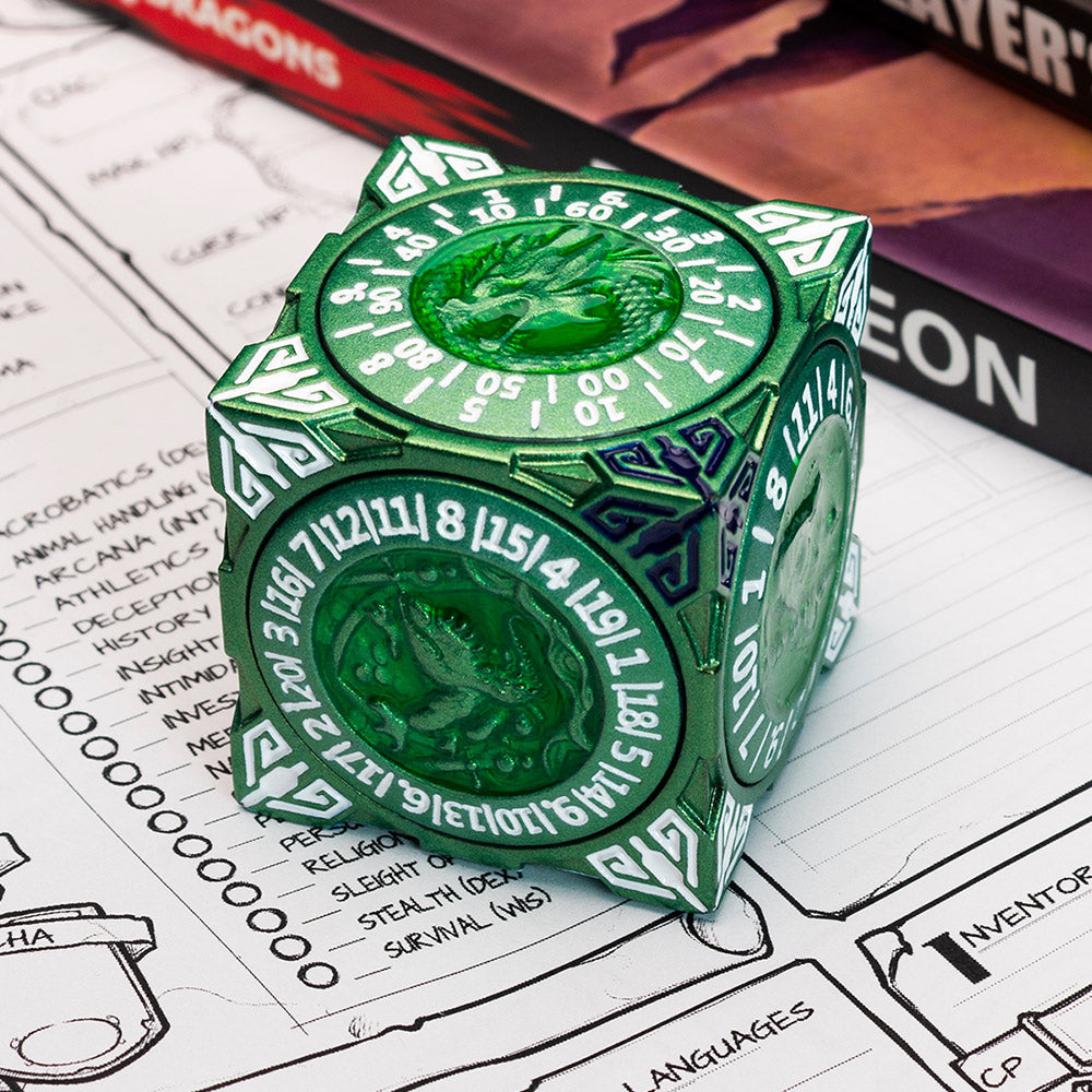Masters Dice Relic #000 – Class Legacy Spinner | 7 -in-1 Dual-Spinner Metal Dice