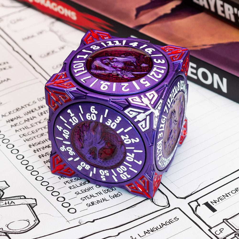 Masters Dice Relic #000 – Class Legacy Spinner | 7 -in-1 Dual-Spinner Metal Dice