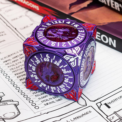 Masters Dice Relic #000 – Class Legacy Spinner | 7 -in-1 Dual-Spinner Metal Dice
