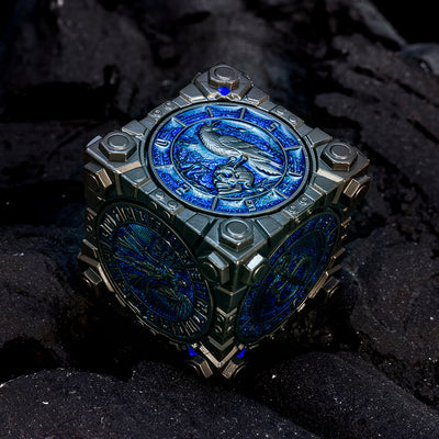 Masters Dice Relikt #003 – Hell & Halo | 7-in-1 Spinner-Metalwürfel
