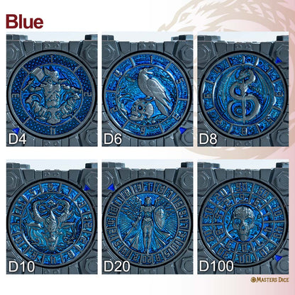 Masters Dice Relic #003 – Hell & Halo | 7 -in-1 Spinner Metal Dice