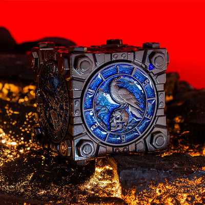 Masters Dice Relikt #003 – Hell & Halo | 7-in-1 Spinner-Metalwürfel