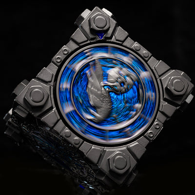 Masters Dice Relikt #003 – Hell & Halo | 7-in-1 Spinner-Metalwürfel