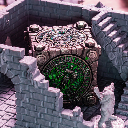 Masters Dice Relic #003 – Hell & Halo | 7 -in-1 Spinner Metal Dice