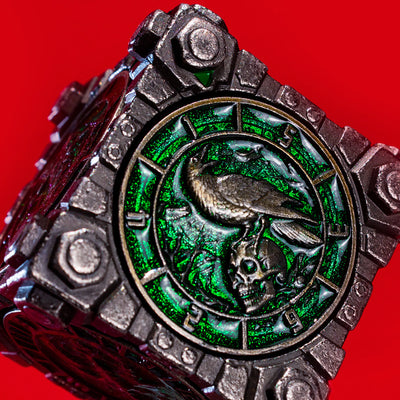 Masters Dice Relikt #003 – Hell & Halo | 7-in-1 Spinner-Metalwürfel