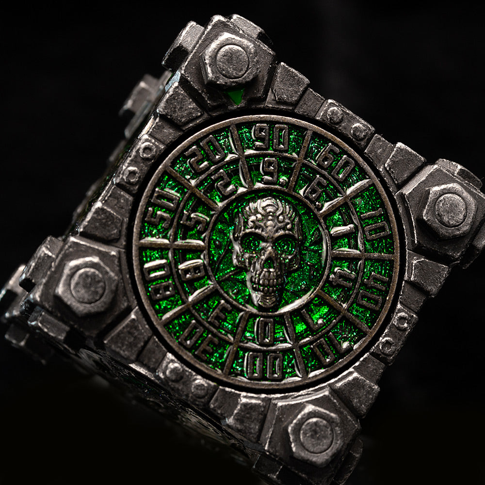 Masters Dice Relic #003 – Hell & Halo | 7 -in-1 Spinner Metal Dice