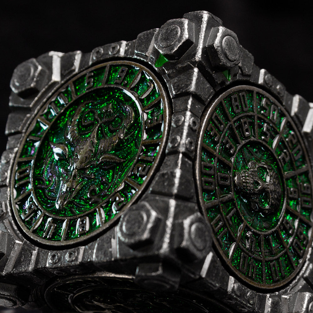 Masters Dice Relic #003 – Hell & Halo | 7 -in-1 Spinner Metal Dice