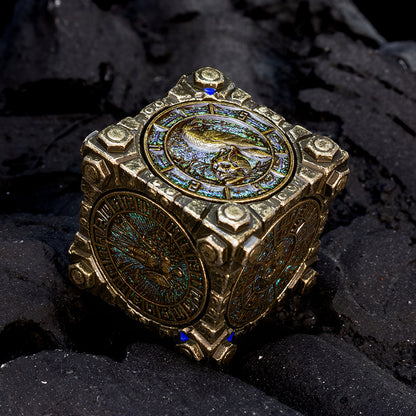 Masters Dice Relic #003 – Hell & Halo | 7 -in-1 Spinner Metal Dice