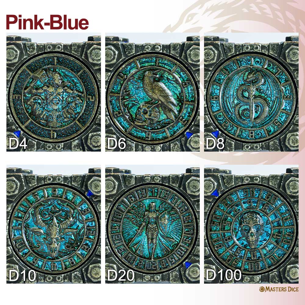 Masters Dice Relic #003 – Hell & Halo | 7 -in-1 Spinner Metal Dice