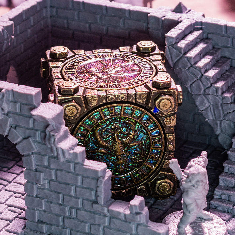 Masters Dice Relic #003 – Hell & Halo | 7 -in-1 Spinner Metal Dice