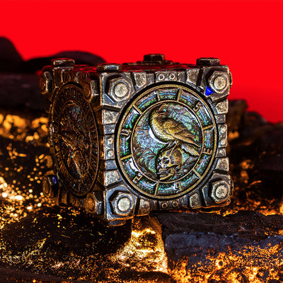 Masters Dice Relikt #003 – Hell & Halo | 7-in-1 Spinner-Metalwürfel