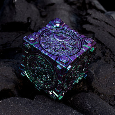 Masters Dice Relikt #003 – Hell & Halo | 7-in-1 Spinner-Metalwürfel