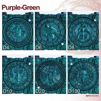 Masters Dice Relic #003 – Hell & Halo | 7 -in-1 Spinner Metal Dice