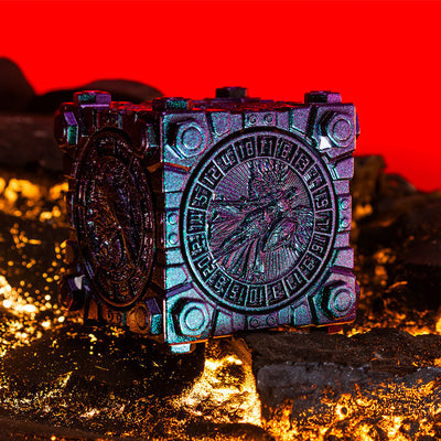 Masters Dice Relikt #003 – Hell & Halo | 7-in-1 Spinner-Metalwürfel