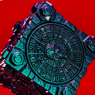 Masters Dice Relikt #003 – Hell & Halo | 7-in-1 Spinner-Metalwürfel