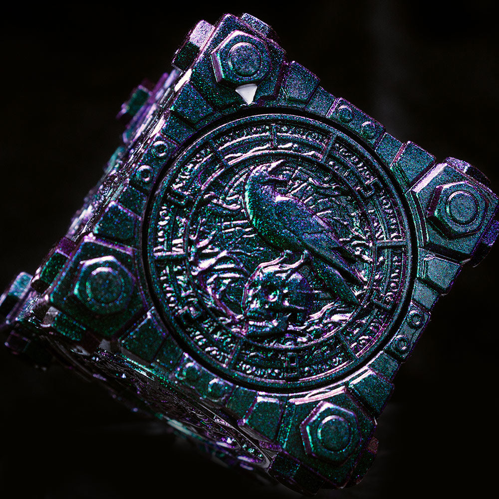 Masters Dice Relic #003 – Hell & Halo | 7 -in-1 Spinner Metal Dice