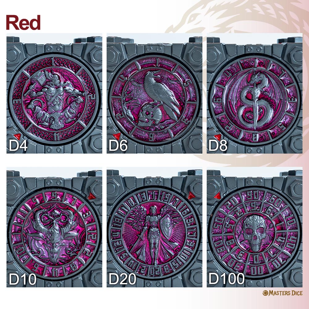Masters Dice Relic #003 – Hell & Halo | 7 -in-1 Spinner Metal Dice