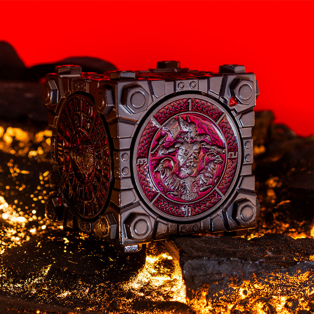Masters Dice Relic #003 – Hell & Halo | 7 -in-1 Spinner Metal Dice