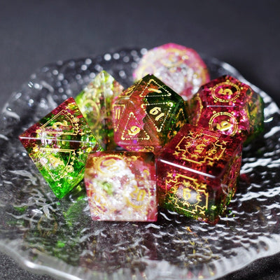 Spring Of Yaling Popping Glass Gem Dice COC Dragons And Dungeons Dnd TRPG - Masters Dice