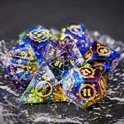 Storm Sanctuary Popcorn Glazed Dice Jewel COC Dragons & Dungeons Dnd TRPG - Masters Dice