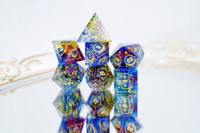 Storm Sanctuary Popcorn Glazed Dice Jewel COC Dragons & Dungeons Dnd TRPG - Masters Dice