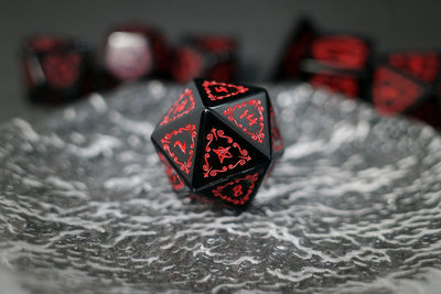 Obsidian Gem Dice COC Dungeons & Dragons Dnd TRPG Warhammer Dice - Masters Dice