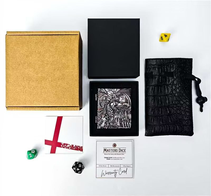 Codex Metal Dice Spinner – Pocket Fidget & Collectible Gift