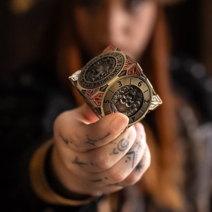 Masters Dice Relic 001 – 7 - in - 1 Monster Cube Spinner DND Dice for Dungeon Masters & True Fans - Masters Dice