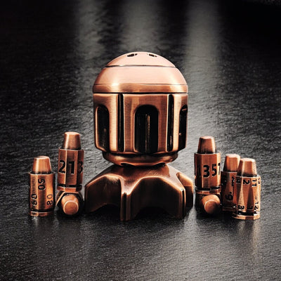 Bronze Revolver Metal Dnd D&d Dice Set - Masters Dice