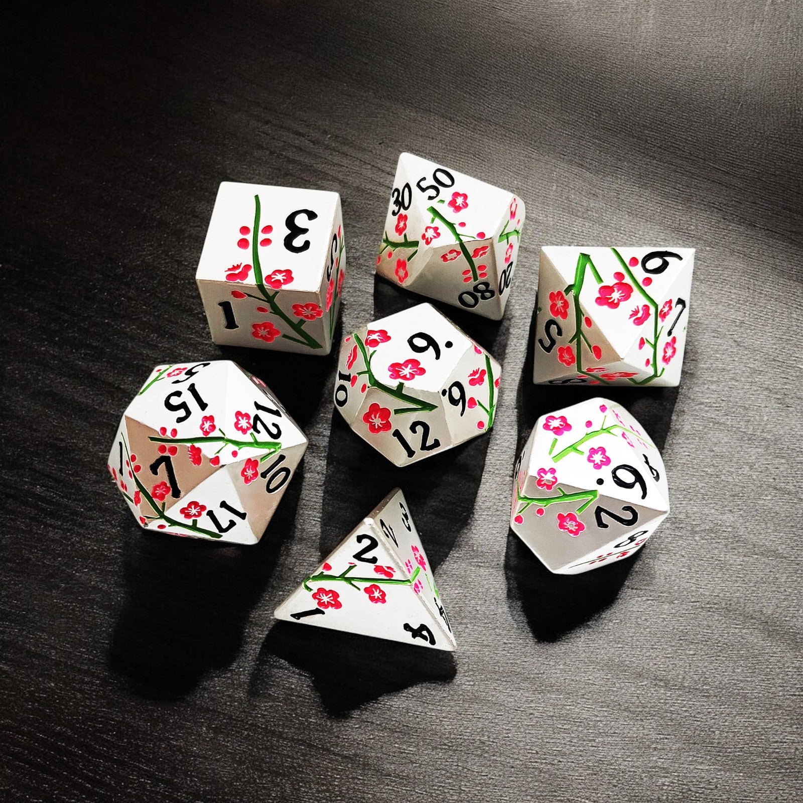 Cherry Snow Dnd D&d Dice Set - Masters Dice